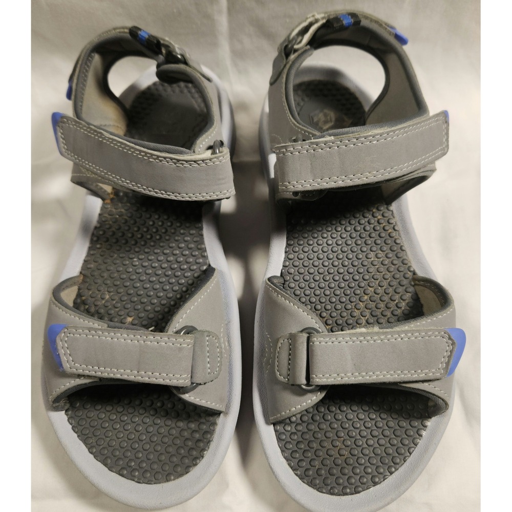 Khombu Sandals Men 9 Coral Grey Adjustable Strap Sport Outdoor Shoes